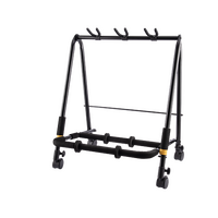 HERCULES GS523BPLUS Guitar Rack Stand - 3 Space w/Wheels
