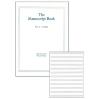 A4 Manuscript BK 2 12 STAVE Pad RECYCLED