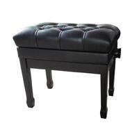 CONNER Piano Bench Deluxe Adjustable Gloss Black PJ012