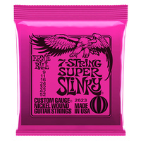 Ernie Ball Slinky Nickel Wound Electric 7 String Set Super Slinky 11-58