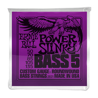 Ernie Ball 50/135 Power Slinky 5 String Set Purple
