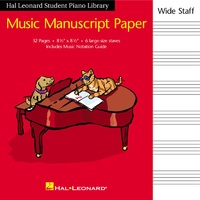HLSPL Music Manuscript Paper Wide Staff