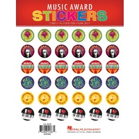 Music Award Stickers - Hal Leonard