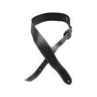 MARTIN Guitar Strap Black Slim Leather 