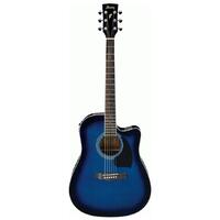 IBANEZ  Performance PF15ECE TBS Transparent Blue Acoustic Guitar