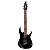 IBANEZ RGMS7 BK 7 String Multiscale Electric Guitar