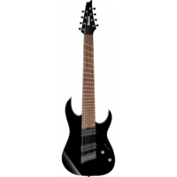 IBANEZ RGMS8 BK Multiscale 8-String Electric Guitar
