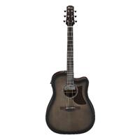 IBANEZ AAD50CE Acoustic/Electric Guitar - Transparent Charcoal Burst Low Gloss