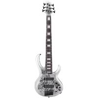 IBANEZ BTB25TH6 Silver Blizzard Matte 6-String Bass Guitar