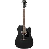 IBANEZ PF16MWCEWK Electro Acoustic Guitar Weathered Black Open Pore