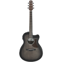 IBANEZ AAM70CETBN Electro Acoustic Guitar Transparent Charcoal Burst Low Gloss Top