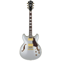 IBANEZ AS73G Moonstone Silver Flat Artcore Semi-Hollowbody Electric Guitar