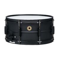 TAMA Metalworks Black Steel 14x6.5 Inch Snare Drum BST1465BK