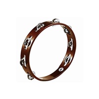 MEINL 10 Inch Wood Tambourine 1 Row w/Steel Jingles TA1AB