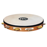 MEINL Headed Recording 10 Inch Tambourine w/Dual Alloy Jingles TAH1M-SNT