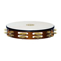 MEINL Headed Wood 10 Inch Tambourine w/Brass Jingles