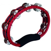 MEINL Handheld Tambourine Red ABS w/Steel Jingles TMT1R