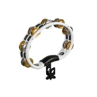 MEINL ABS Mountable Tambourine White w/Dual Jingles TMT2M-WH