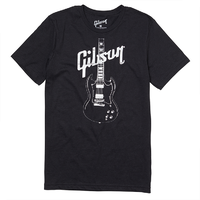 Gibson Black SG Print T-Shirt XXL