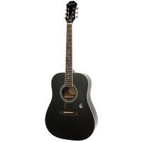 EPIPHONE DR100 Acoustic Guitar Ebony Finish 