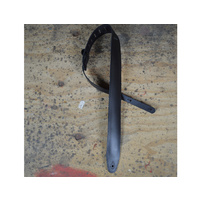 COLONIAL LEATHER Black 2.5" Foam Padded Leather Guitar Strap