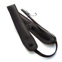 DSL Black/Black Leather Saddle Banjo Strap
