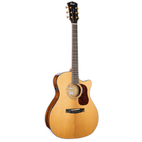 CORT Gold Series A6 Auditorium Natural Acoustic Electric Guitar w/Deluxe Gig Bag