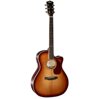 CORT Gold Series A8 Auditorium Light Burst Acoustic Electric Guitar w/Deluxe Gig Bag