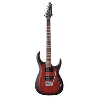 CORT X100 Electric Guitar - Open Pore Black Cherry Burst