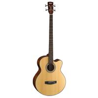 CORT SJB5F 4 String Natural Satin Acoustic Electric Bass W/bag