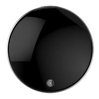 Code 24" Enigma Bass Drum Head, Black