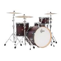 GRETSCH Catalina Maple 4 Piece Drum Kit Satin Deep Cherry Burst