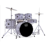 MAPEX Comet - White Marblewood 5pce w/Hardware & Cymbal Pack