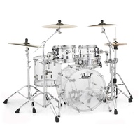 PEARL CRYSTAL BEAT 4pce Ultra Clear Shell Drum Kit
