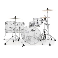 PEARL CRYSTAL BEAT 4pce Rock Ultra Clear Shell Drum Kit