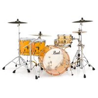 PEARL CRYSTAL BEAT 4pce Rock Tangerine Glass Shell Drum Kit