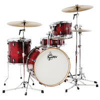 GRETSCH Catalina Club 4 Piece Drum Kit Gloss Crimson Burst