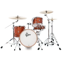 GRETSCH Catalina Club 18" 4 Piece Drum Kit Satin Walnut Glaze