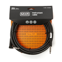 MXR 20ft Instrument Noiseless Right Angled Cable