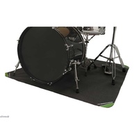 DRUMFIRE Drum Kit Rug Mat 4x4 ft