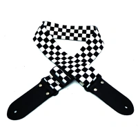 DSL Weaving Checker Black White Guitar Strap