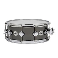 DW Collectors Brass 14x5.5 Inch Black Nickel Snare Drum