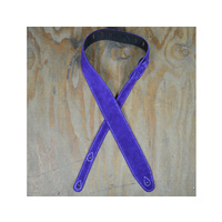 COLONIAL LEATHER Violet Double Suede Guitar Strap