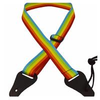 COLONIAL LEATHER Rainbow Webbing Ukulele Strap
