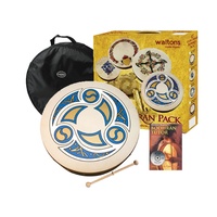WALTONS Bodhran Players Pack 18 Inch Trinity Drum