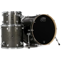 DW Performance Series 3 Pce Pewter Sparkle Shell Drum Kit