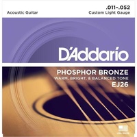 D'Addario EJ Phosphor Bronze Acoustic String Set Custom Light 11-52