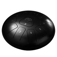 OPUS PERCUSSION 12 Inch Tongue Drum Standard Carves Black