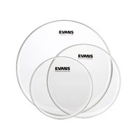 EVANS G2 Clear Tom Drumhead Pack 12-13-16