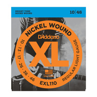 D'Addario EXL Electric String Set Regular Light 10-46